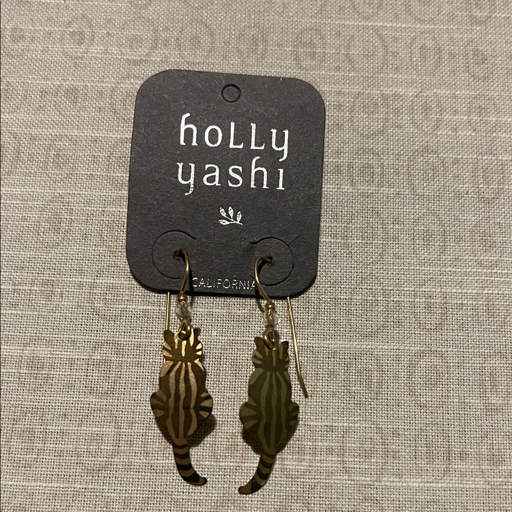 Holly Yashi Niobium Cat Earrings